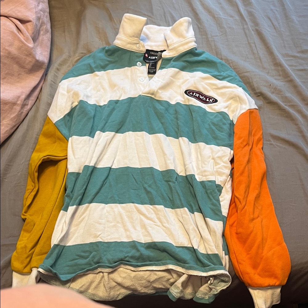 Airwalk Multicolor Striped Long Sleeve Shirt